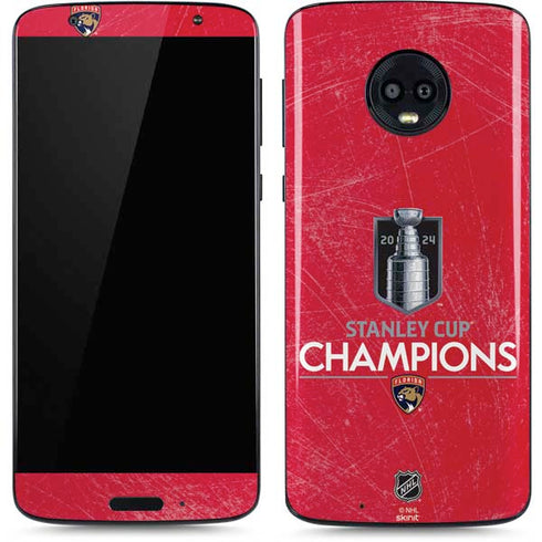 NHL 2024 Stanley Cup Champions Panthers Moto G6 Skin
