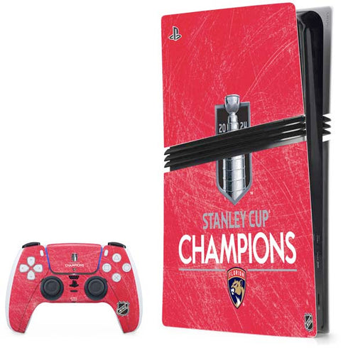 NHL 2024 Stanley Cup Champions Panthers PS5 Pro Bundle Skin