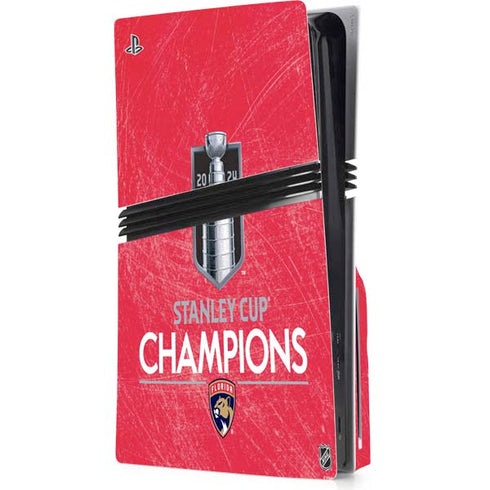 NHL 2024 Stanley Cup Champions Panthers PS5 Pro Disk Console Skin