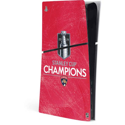 NHL 2024 Stanley Cup Champions Panthers PS5 Slim Digital Edition Console Skin