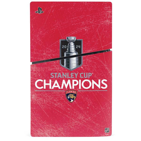 NHL 2024 Stanley Cup Champions Panthers PS5 Slim Digital Edition Console Skin