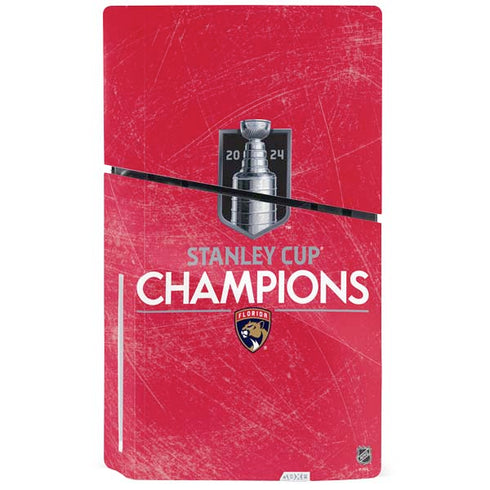 NHL 2024 Stanley Cup Champions Panthers PS5 Slim Disk Console Skin