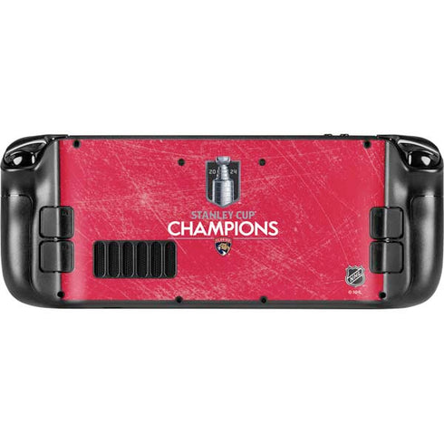 NHL 2024 Stanley Cup Champions Panthers Steam Deck Handheld Gaming Computer OLED Skin