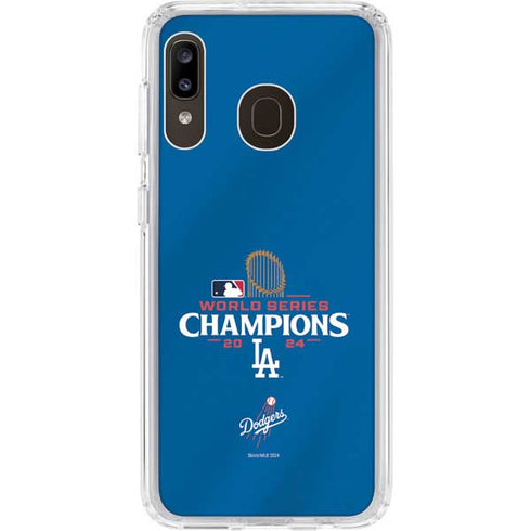 2024 World Series Champions Los Angeles Dodgers Galaxy A20 Clear Case