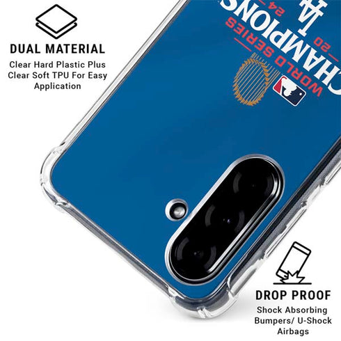 2024 World Series Champions Los Angeles Dodgers Galaxy A36 5G Clear Case