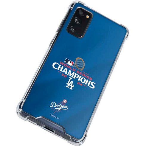 2024 World Series Champions Los Angeles Dodgers Galaxy S20 FE Clear Case
