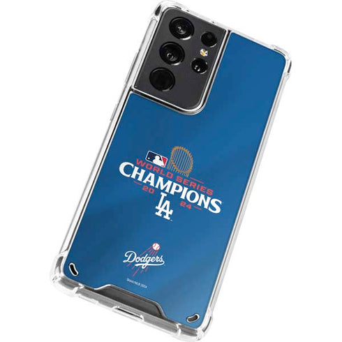 2024 World Series Champions Los Angeles Dodgers Galaxy S21 Ultra 5G Clear Case