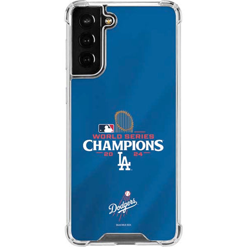 2024 World Series Champions Los Angeles Dodgers Galaxy S22 Plus Clear Case