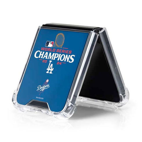2024 World Series Champions Los Angeles Dodgers Galaxy Z Flip5 5G Clear Case