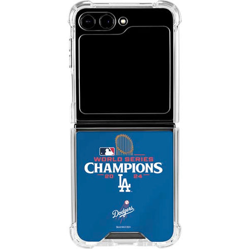 2024 World Series Champions Los Angeles Dodgers Galaxy Z Flip6 Clear Case