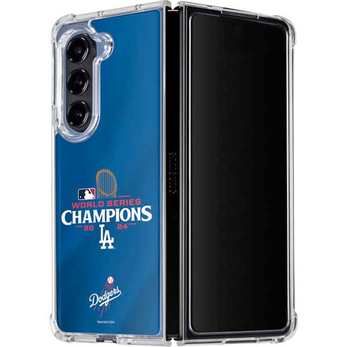 2024 World Series Champions Los Angeles Dodgers Galaxy Z Fold5 5G Clear Case