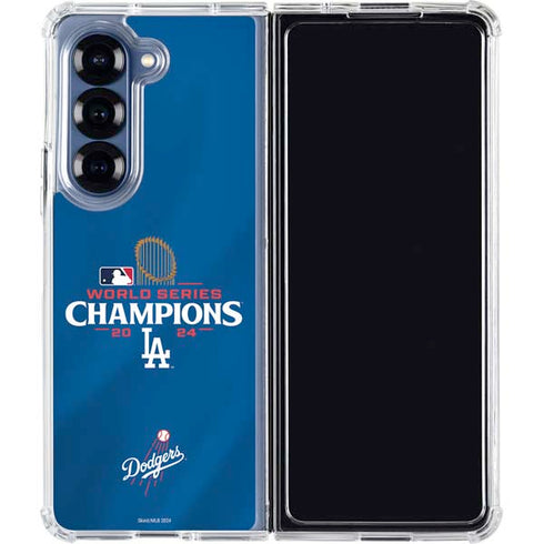 2024 World Series Champions Los Angeles Dodgers Galaxy Z Fold7 Clear Case