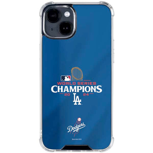2024 World Series Champions Los Angeles Dodgers iPhone 14 Clear Case