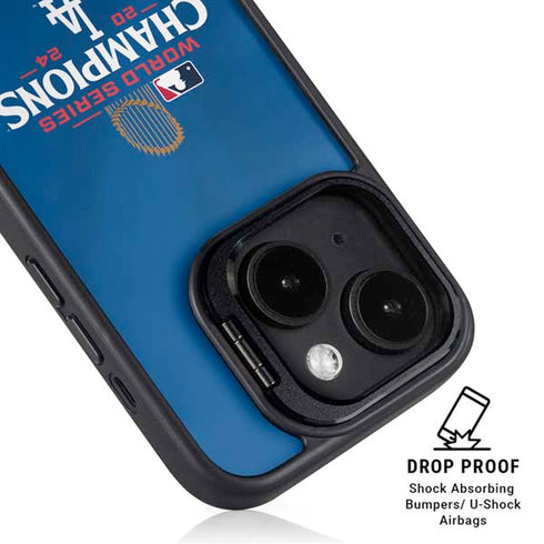 2024 World Series Champions Los Angeles Dodgers iPhone 14 Kickstand Case