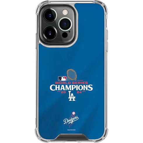 2024 World Series Champions Los Angeles Dodgers iPhone 14 Pro Clear Case