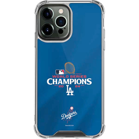 2024 World Series Champions Los Angeles Dodgers iPhone 14 Pro Max Clear Case