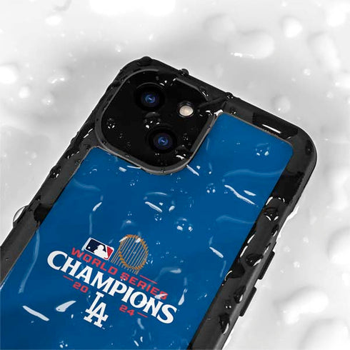 2024 World Series Champions Los Angeles Dodgers iPhone 15 Plus Waterproof Case