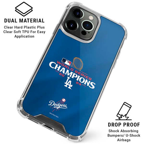 2024 World Series Champions Los Angeles Dodgers iPhone 15 Pro Max Clear Case