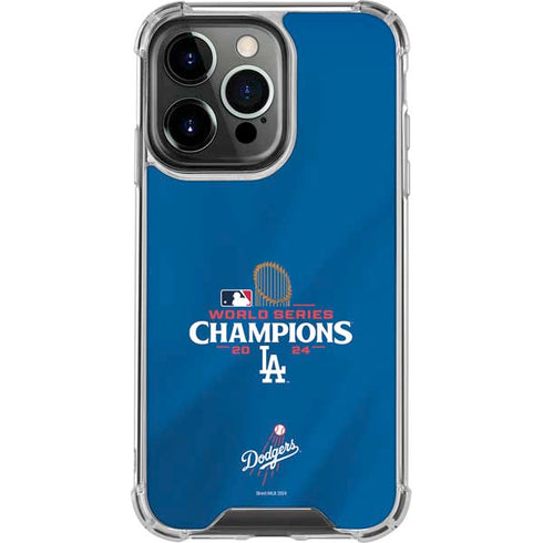 2024 World Series Champions Los Angeles Dodgers iPhone 16 Pro Clear Case