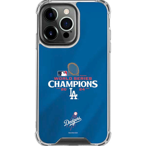 2024 World Series Champions Los Angeles Dodgers iPhone 16 Pro Max Clear Case