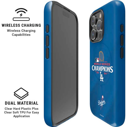 2024 World Series Champions Los Angeles Dodgers iPhone 16 Pro Max Magsafe Impact Case