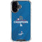 2024 World Series Champions Los Angeles Dodgers iPhone 17 Clear Case
