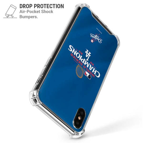 2024 World Series Champions Los Angeles Dodgers iPhone XS Max Clear Case