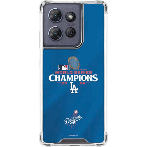 2024 World Series Champions Los Angeles Dodgers Moto G 5G (2025) Clear Case