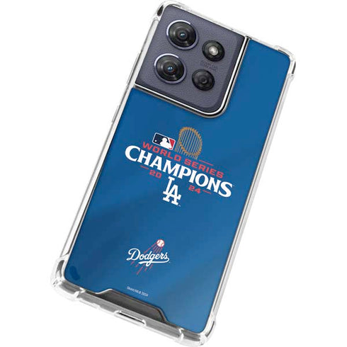 2024 World Series Champions Los Angeles Dodgers Moto G 5G (2025) Clear Case