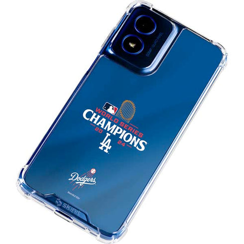 2024 World Series Champions Los Angeles Dodgers Moto G 5G (2024) Clear Case