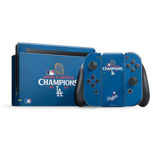 2024 World Series Champions Los Angeles Dodgers Nintendo Switch Bundle Skin