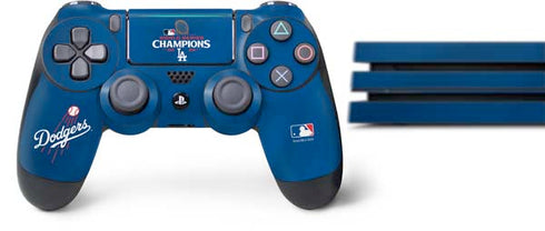 2024 World Series Champions Los Angeles Dodgers PS4 Pro Bundle Skin
