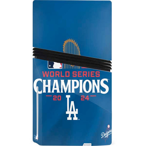 2024 World Series Champions Los Angeles Dodgers PS5 Pro Disk Bundle Skin