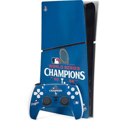 2024 World Series Champions Los Angeles Dodgers PS5 Slim Digital Edition Bundle Skin