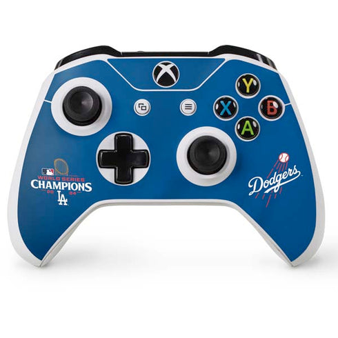 2024 World Series Champions Los Angeles Dodgers Xbox One S Console and Controller Bundle Skin