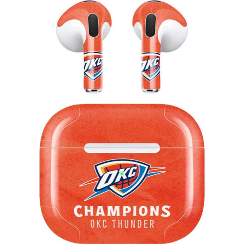 2025 NBA Champions Oklahoma City Thunder Apple AirPods (3rd Gen 2021) Skin