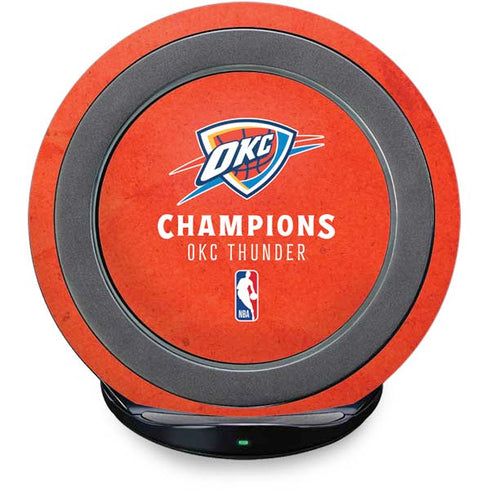 2025 NBA Champions Oklahoma City Thunder Fast Charge Wireless Charging Stand Skin