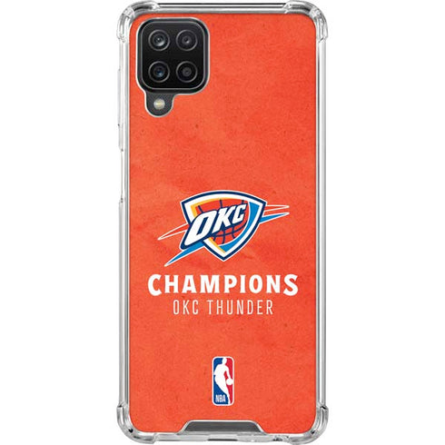 2025 NBA Champions Oklahoma City Thunder Galaxy A12 Clear Case