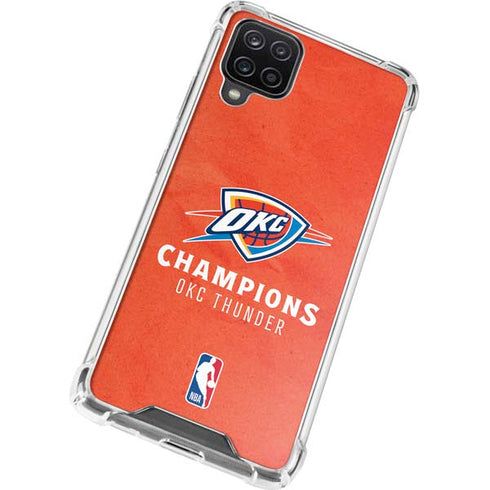 2025 NBA Champions Oklahoma City Thunder Galaxy A12 Clear Case