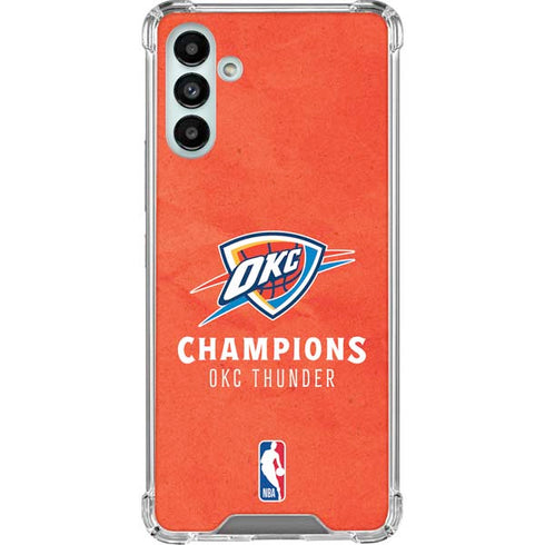 2025 NBA Champions Oklahoma City Thunder Galaxy A13 5G Clear Case