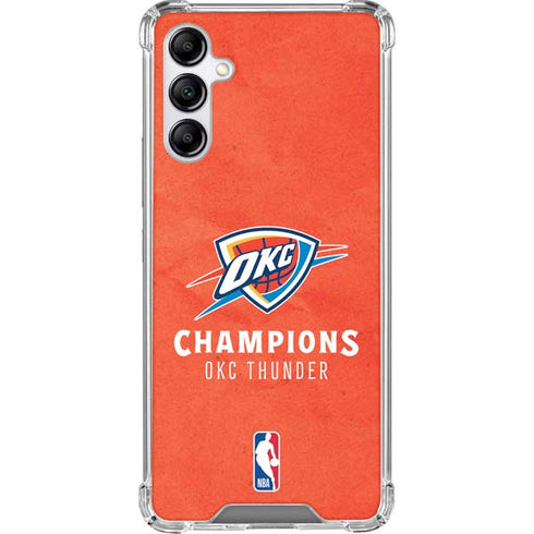 2025 NBA Champions Oklahoma City Thunder Galaxy A14 5G Clear Case