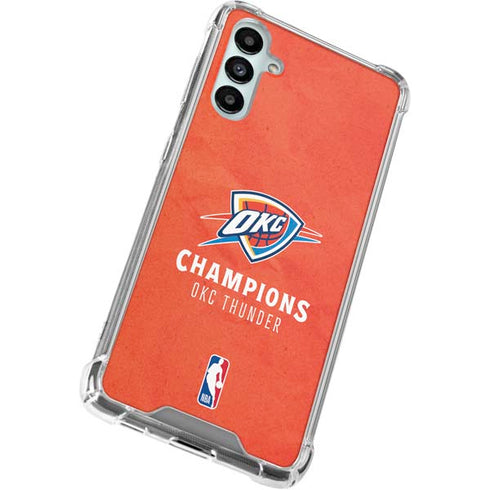 2025 NBA Champions Oklahoma City Thunder Galaxy A14 5G Clear Case