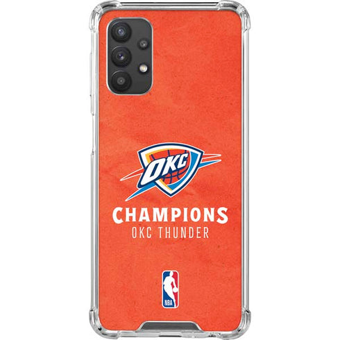 2025 NBA Champions Oklahoma City Thunder Galaxy A32 5G Clear Case