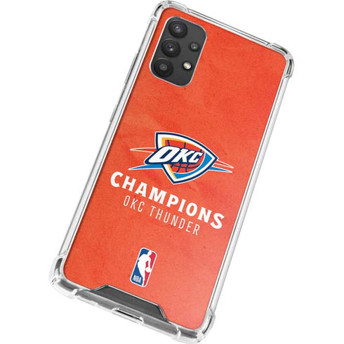 2025 NBA Champions Oklahoma City Thunder Galaxy A32 5G Clear Case