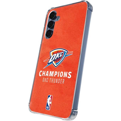 2025 NBA Champions Oklahoma City Thunder Galaxy A55 5G Clear Case