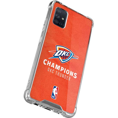 2025 NBA Champions Oklahoma City Thunder Galaxy A71 5G Clear Case