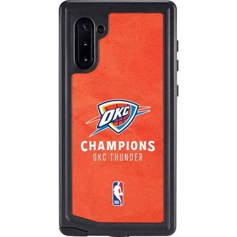 2025 NBA Champions Oklahoma City Thunder Galaxy Note 10 Waterproof Case