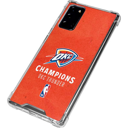 2025 NBA Champions Oklahoma City Thunder Galaxy Note20 5G Clear Case
