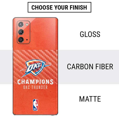 2025 NBA Champions Oklahoma City Thunder Galaxy Note20 5G Skin