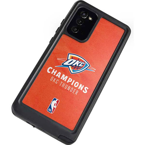 2025 NBA Champions Oklahoma City Thunder Galaxy Note20 5G Waterproof Case